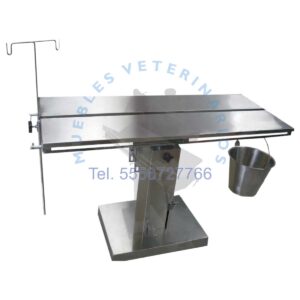 Mesa de cirugia hidraulica veterinaria 100% acero inoxidable
